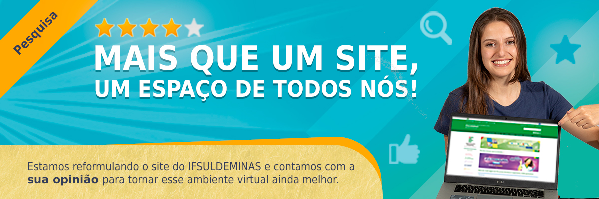 Banner rotativo do IFSULDEMINAS